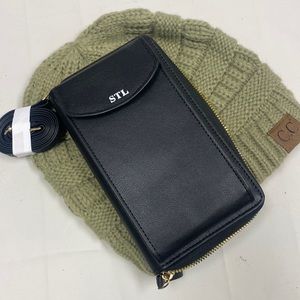 NWT WALLET PURSE ANS BEANIE HAT